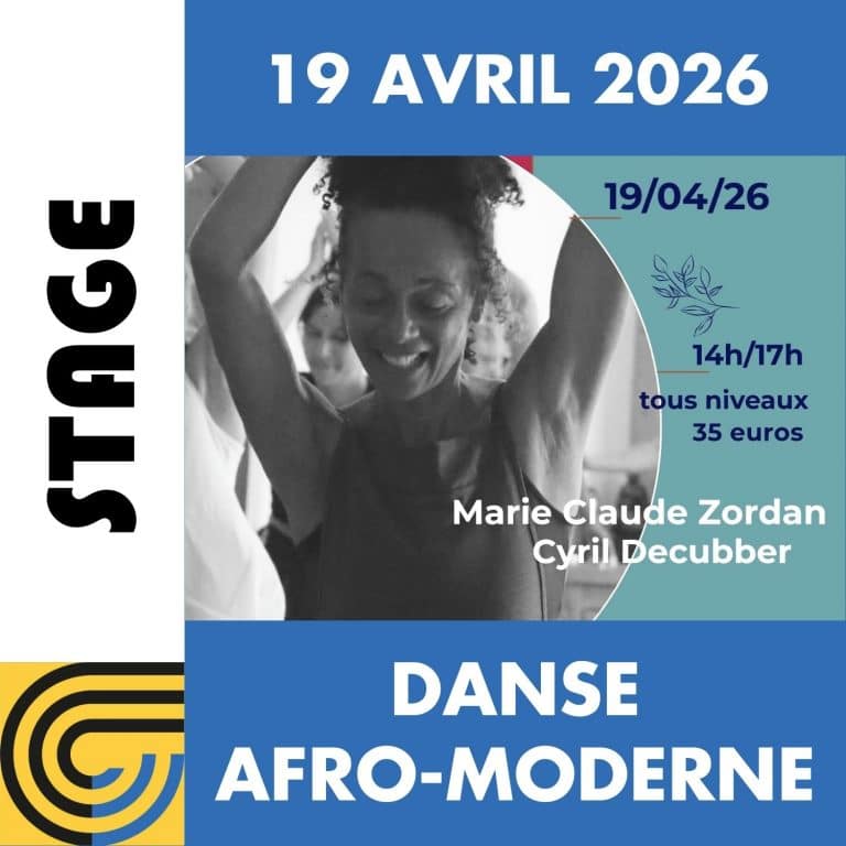 Stage De Danse Afro Moderne Avec Marie Claude Zordan le Dimanche 19 Avril 2026 chez Artcoblan