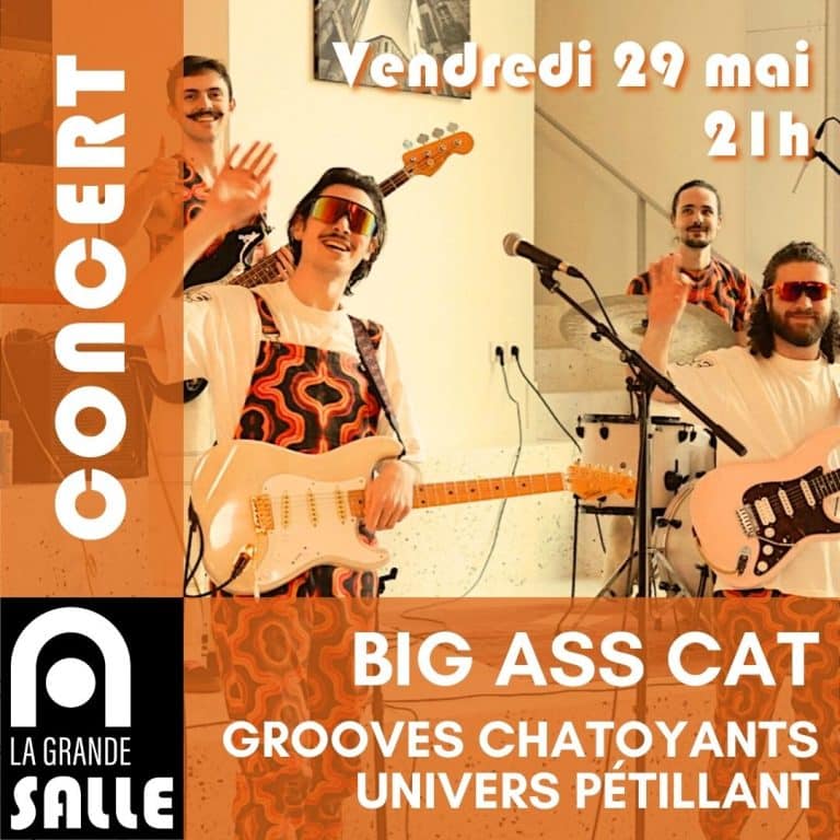 Concert de Big Ass Cat, Vendredi 29 Mai 2026 dans La Grande Salle d'Artcoblan