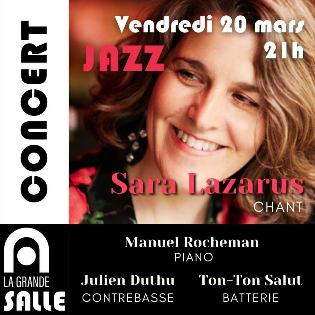 JAZZ SARA LAZARUS – Vendredi 20 mars 2026