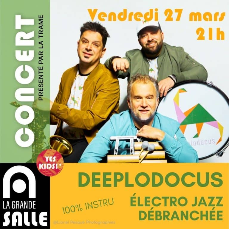 Concert de Deeplodocus le Vendredi 27 Mars 2026 dans La Grande Salle d'Artcoblan, présenté par La Trame