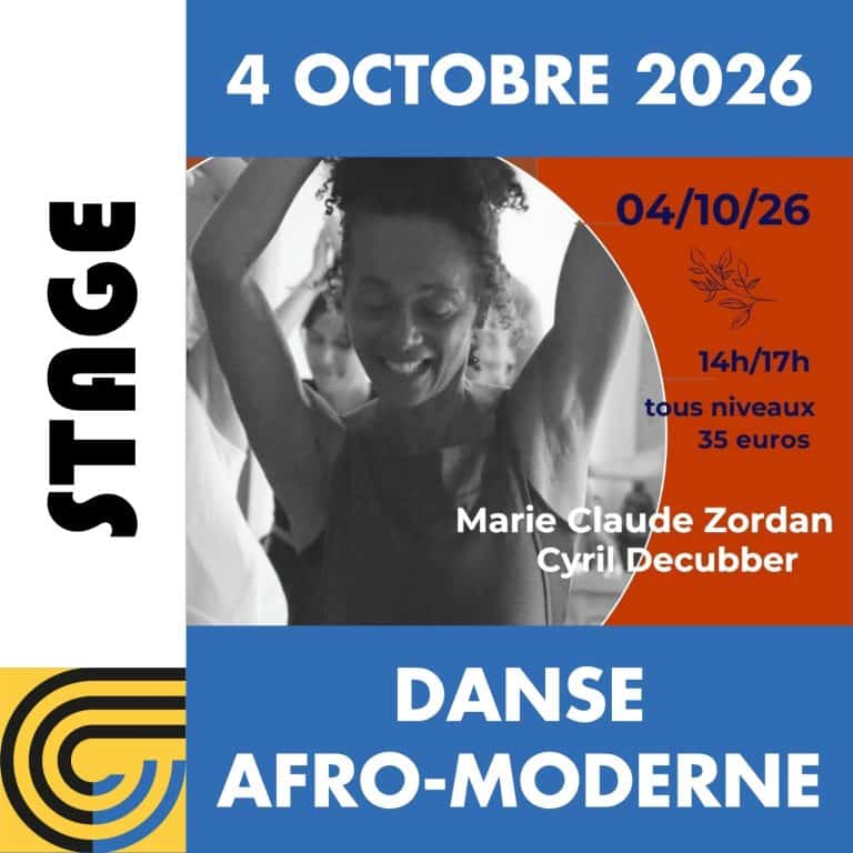 Stage De Danse Afro Moderne Avec Marie Claude Zordan Le Dimanche 4 Octobre 2026 Chez Artcoblan