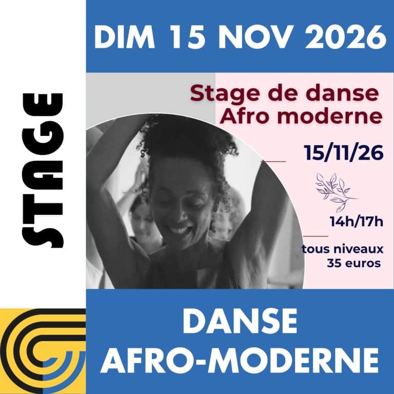 Stage de Danse Afro avec Marie-Claude Zordan le dimanche 15 Novembre 2026 chez Artcoblan